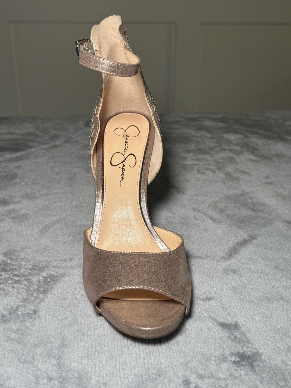 Jessica Simpson Bellona Heels - Taupe - Size 8.5 - Picture 8 of 12
